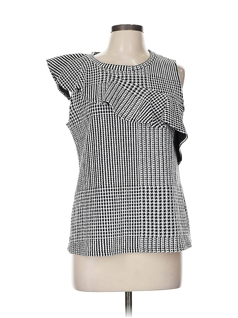 Click to view more detailed imagery on our partner's website Pre-owned Left Coast By Dolan Sleeveless Blouse In Silver