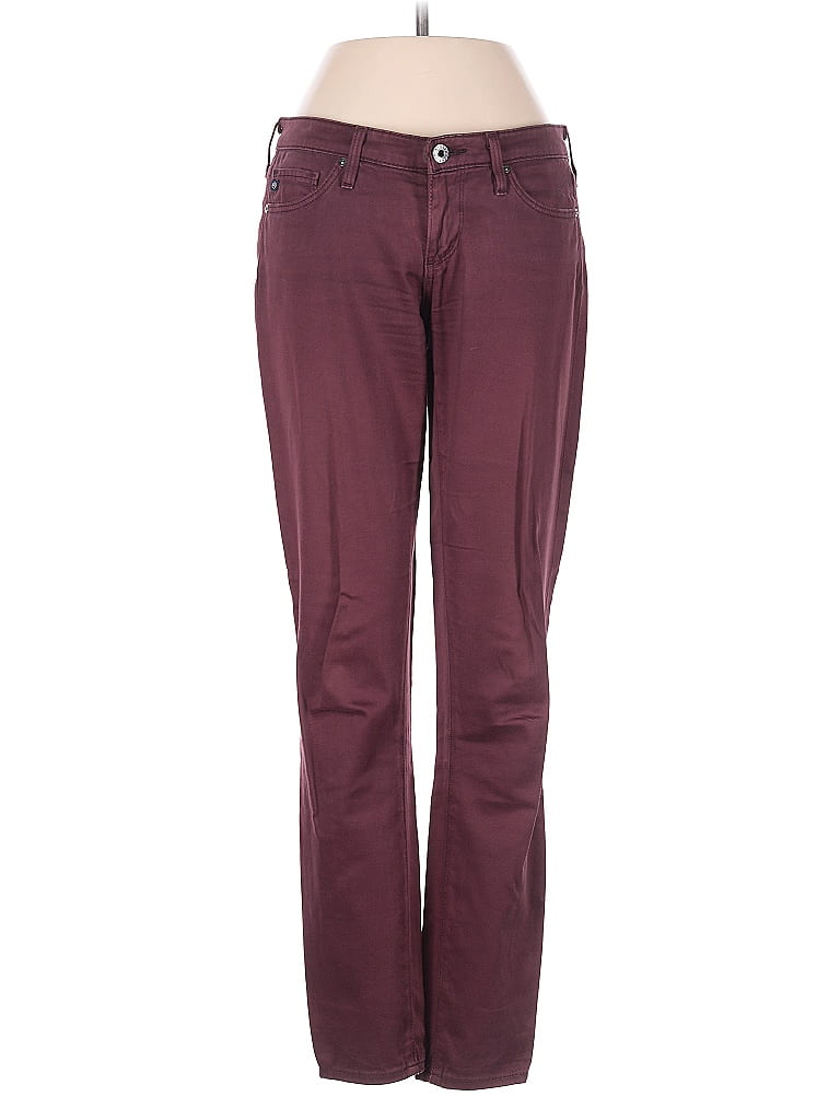 Pre-owned Adriano Goldschmied Jeans In Burgundy