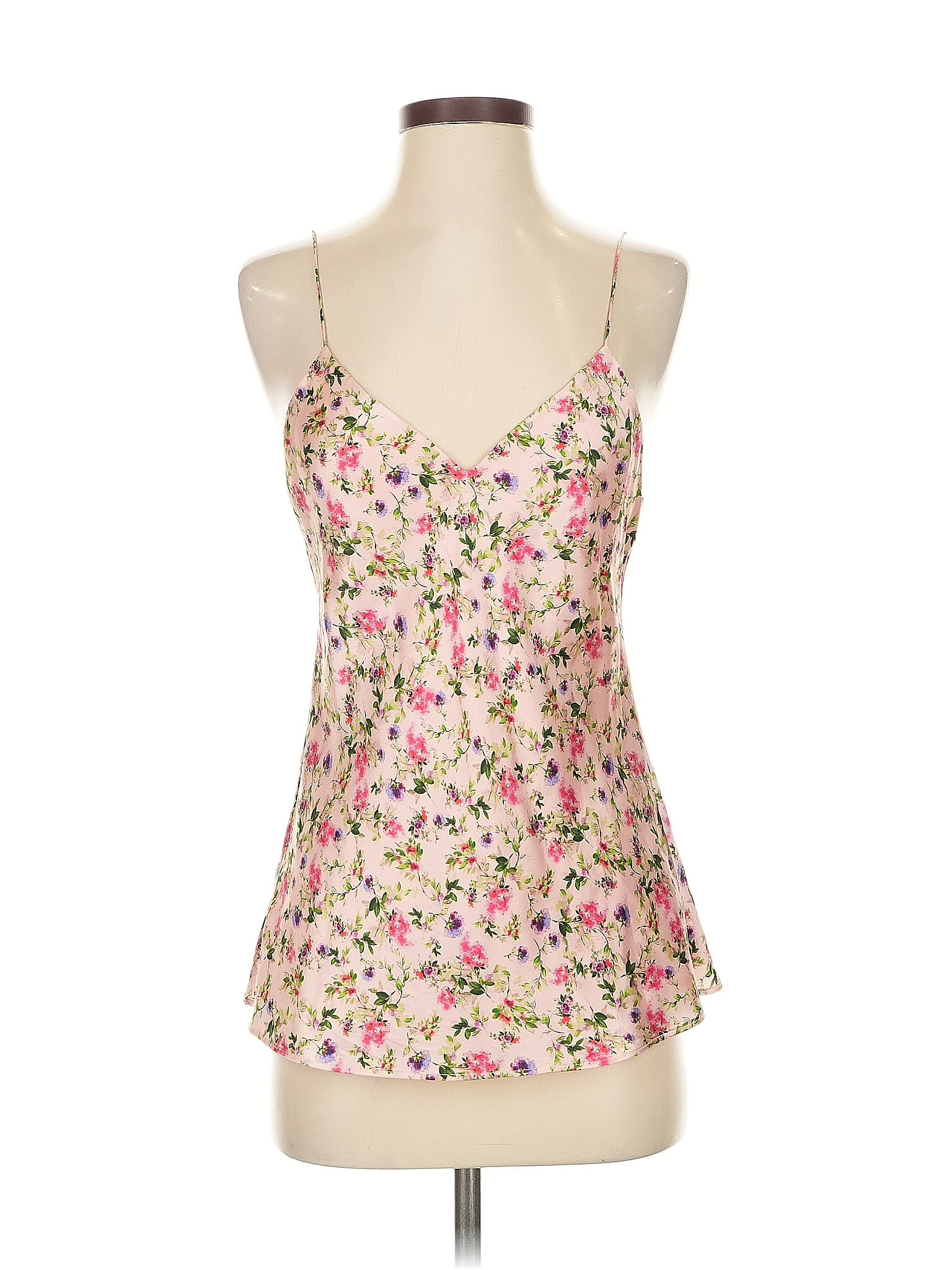 Cami NYC 100% Silk Pink Sleeveless Silk Top Size S