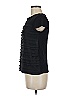 Elle 100% Polyester Black Short Sleeve Top Size M - photo 5