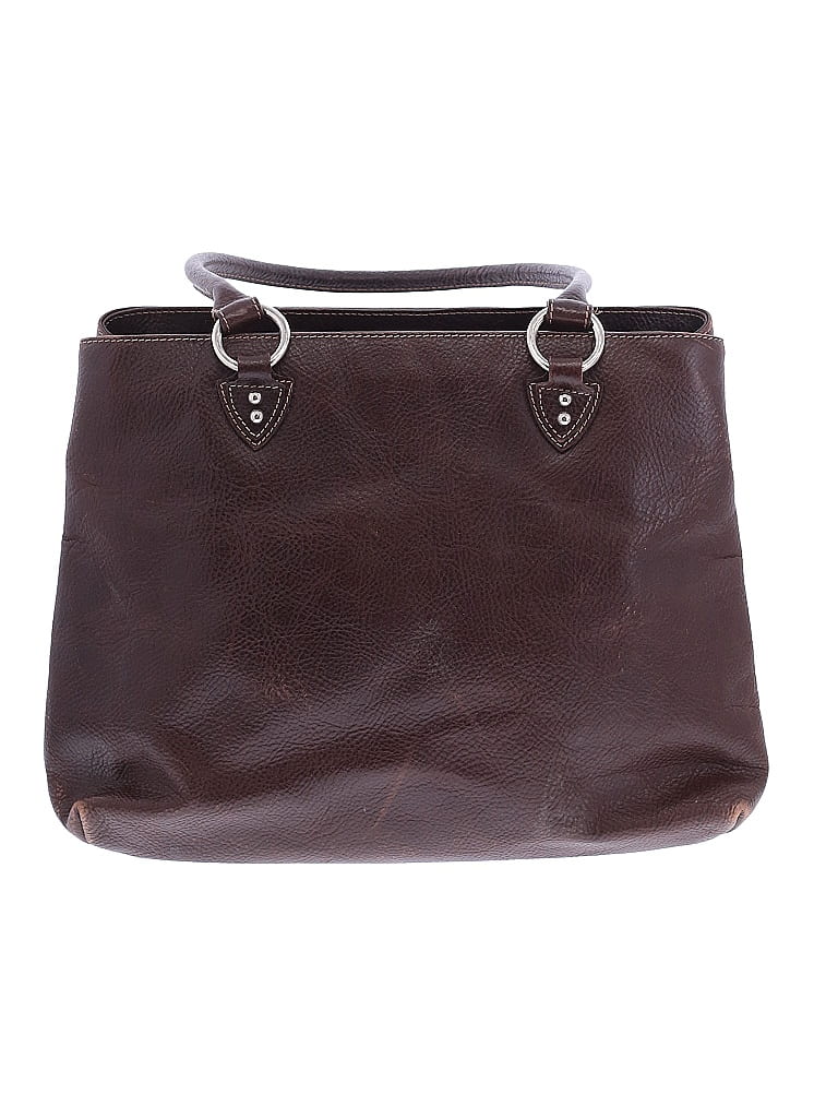 Pre-owned Gianfranco Lotti Leather Tote Bag In Brown