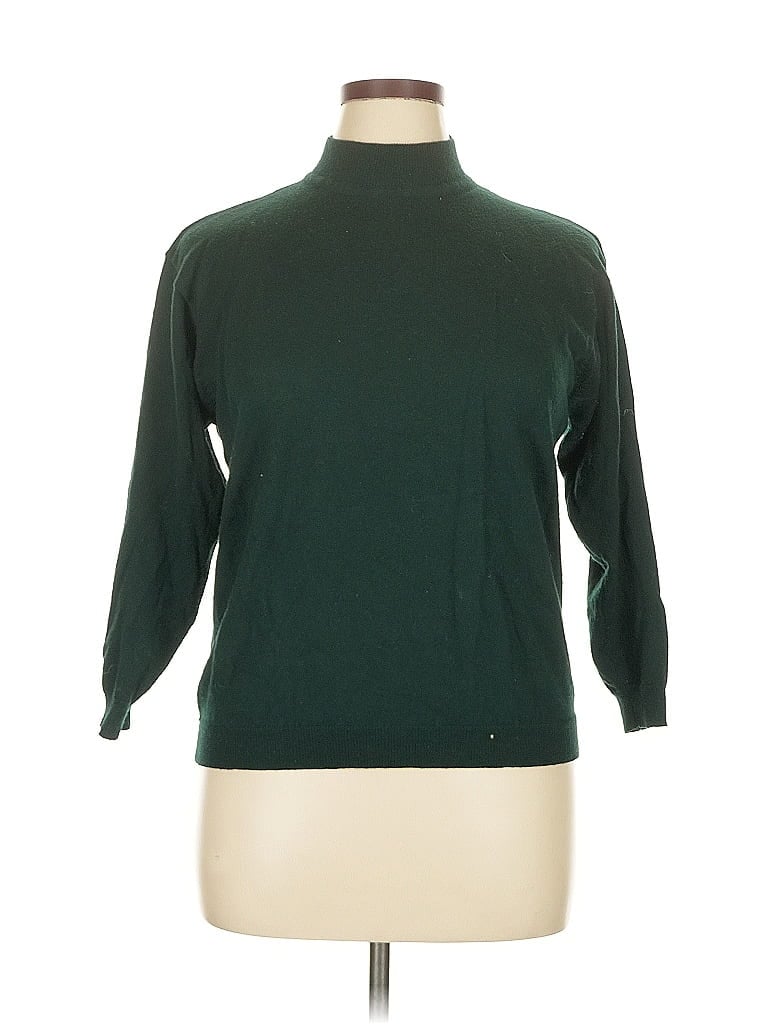 Paraella Green Turtleneck Sweater Size 1X - photo 1