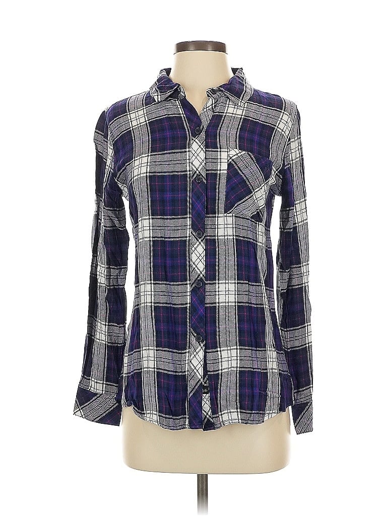 Pre-owned Rails Long Sleeve Button Down Shirt In Blue