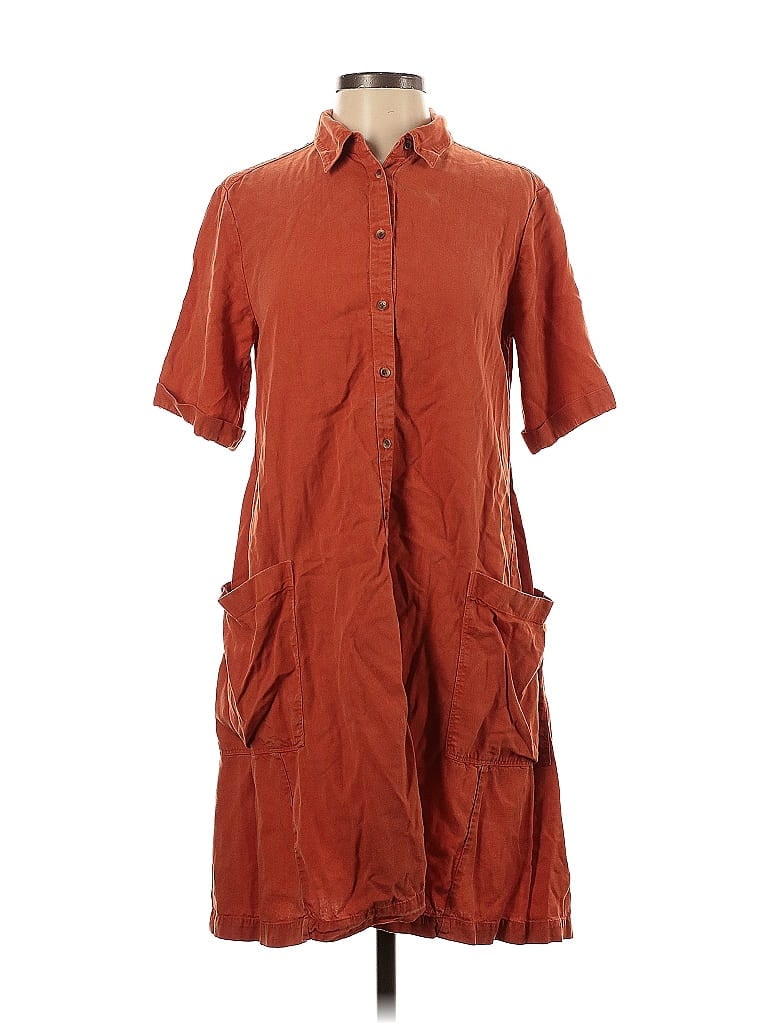 Pre-owned Lou & Grey Casual Dress In Brown