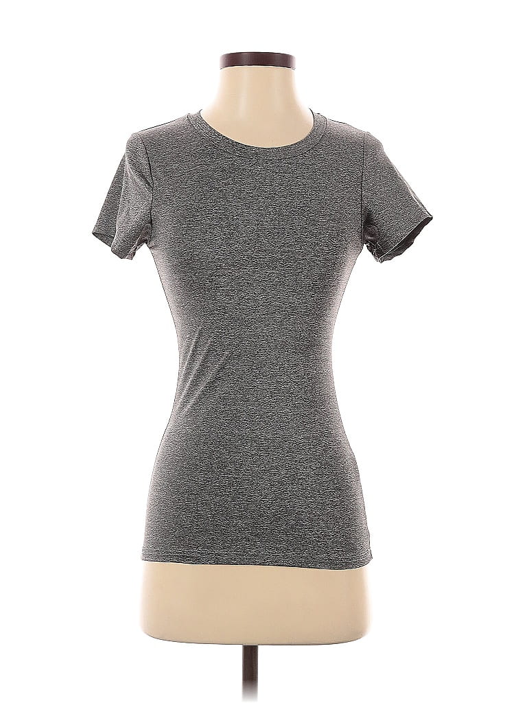 Pre-owned Missguided Active T-shirt In Gray