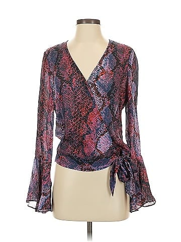 Parker Long Sleeve Silk Top (view 1)