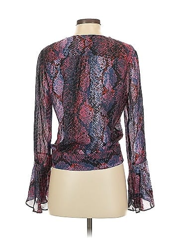 Parker Long Sleeve Silk Top (view 2)