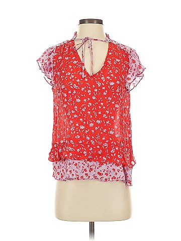 Parker Short Sleeve Silk Top (view 1)