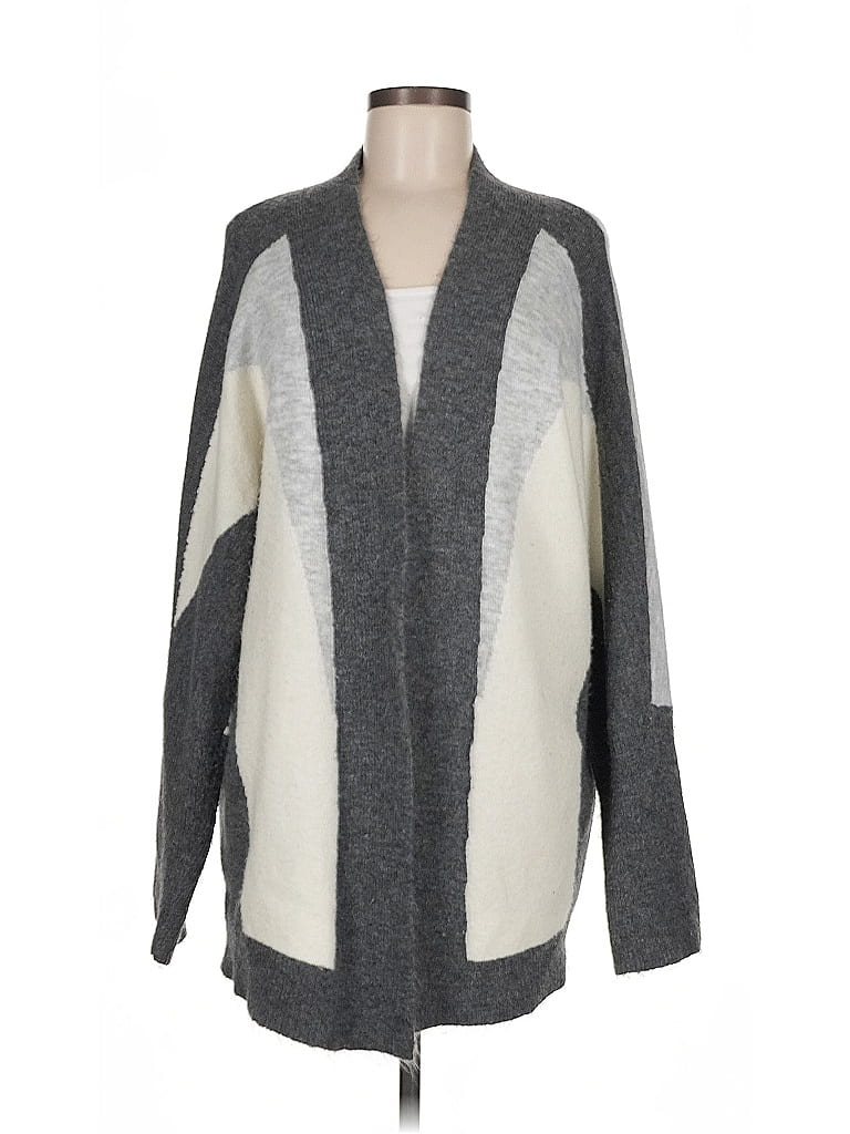 Pre-owned Ann Taylor Loft Outlet Cardigan Sweater In Gray