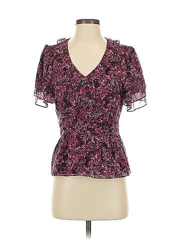 Parker Short Sleeve Silk Top (view 1)