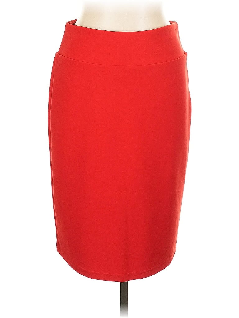 Pre-owned Maze Collection Formal Skirt In Red