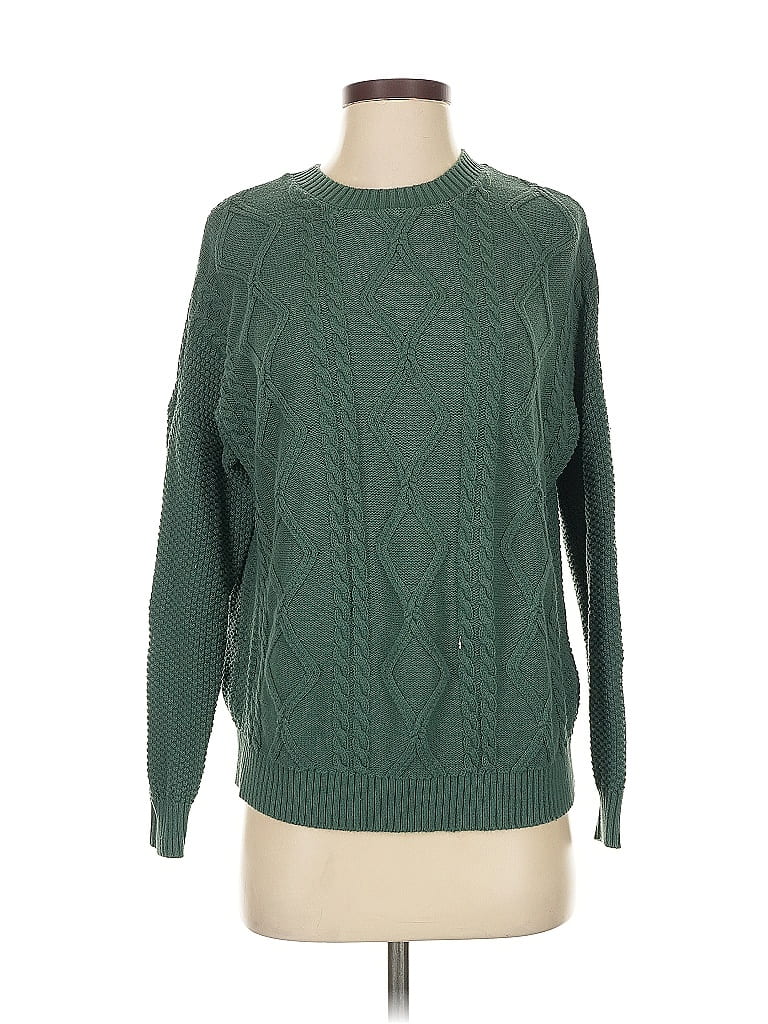 Pre-owned Hollister Pullover Sweater In Green