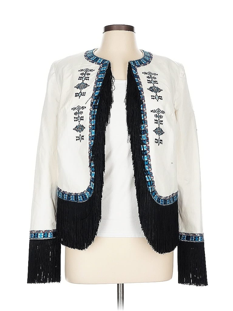 Click to view more detailed imagery on our partner's website Pre-owned Talitha Blazer Jacket In White