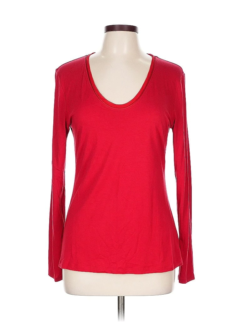 Pre-owned Banana Republic Long Sleeve T-shirt In Red