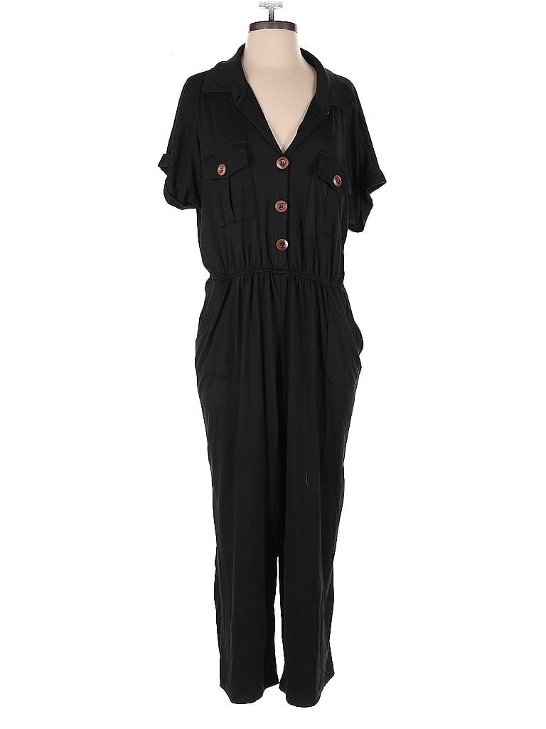 Pre-owned J For Justify Jumpsuit In Black