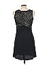 A.L.C. 100% Polyester Black Blue Cocktail Dress Size 10 - photo 2