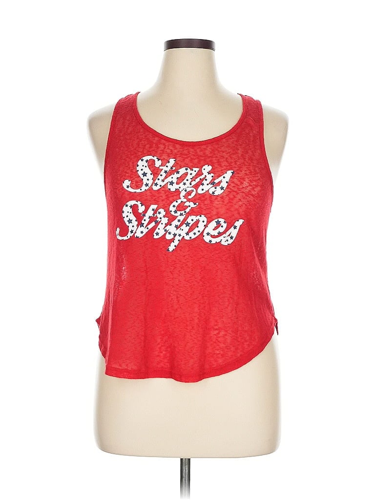 Pre-owned Wallflower Tank Top Red Halter Neckline Tops