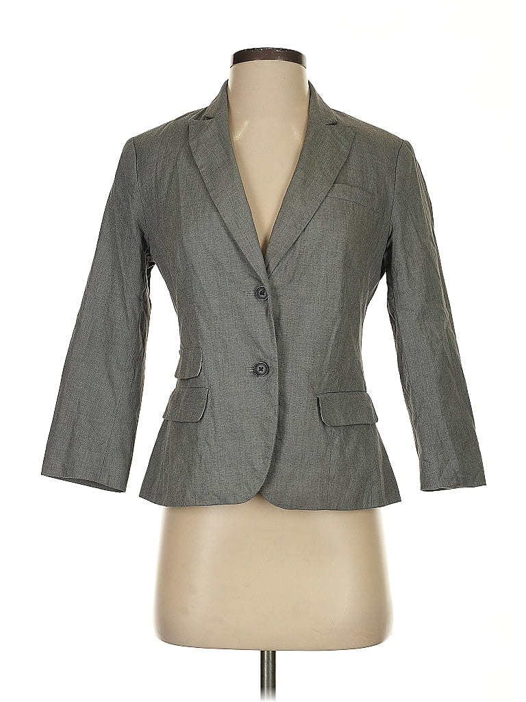 Pre-owned Banana Republic Factory Store Blazer Jacket In Gray
