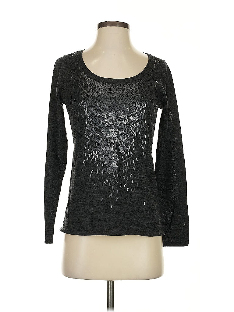 Pre-owned Eileen Fisher Wool Sweater In Black
