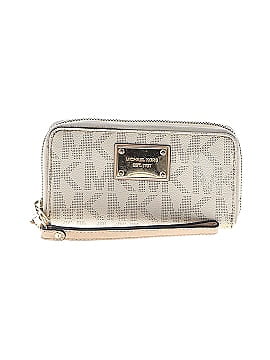 MICHAEL Michael Kors White Leather Wallet One size
