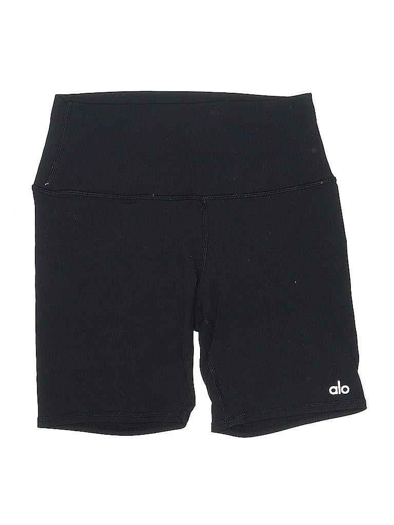 Alo Solid Black Athletic Shorts Size S