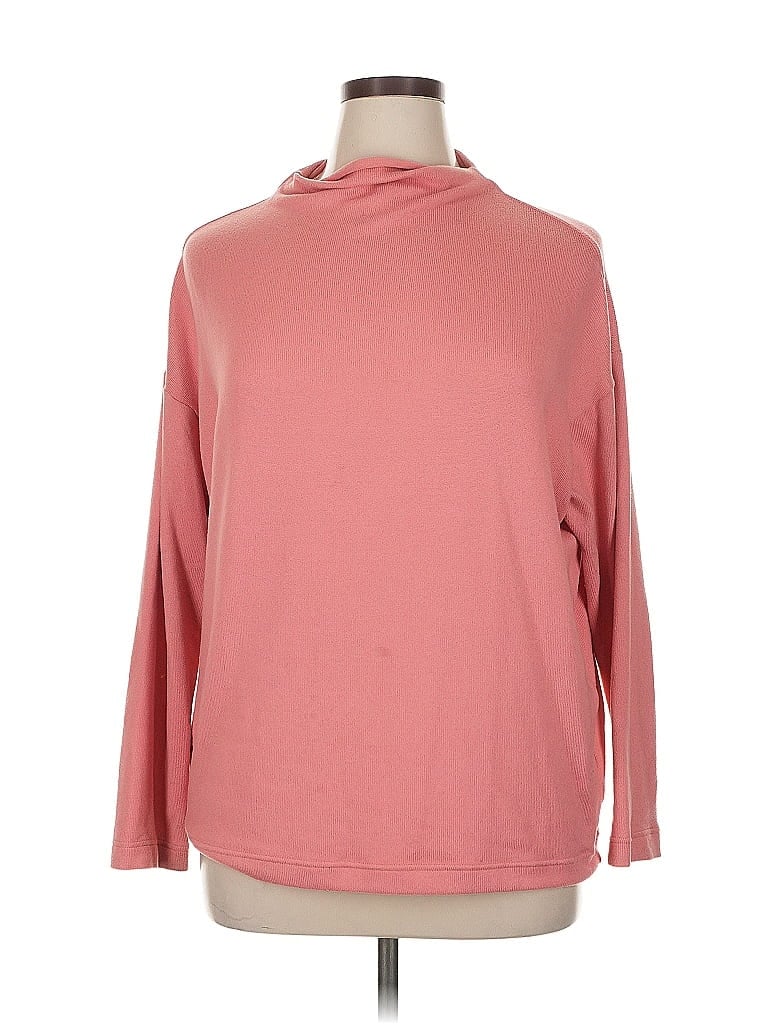 Click to view more detailed imagery on our partner's website Pre-owned Uniqlo Long Sleeve Top Pink Cowl Neck Tops