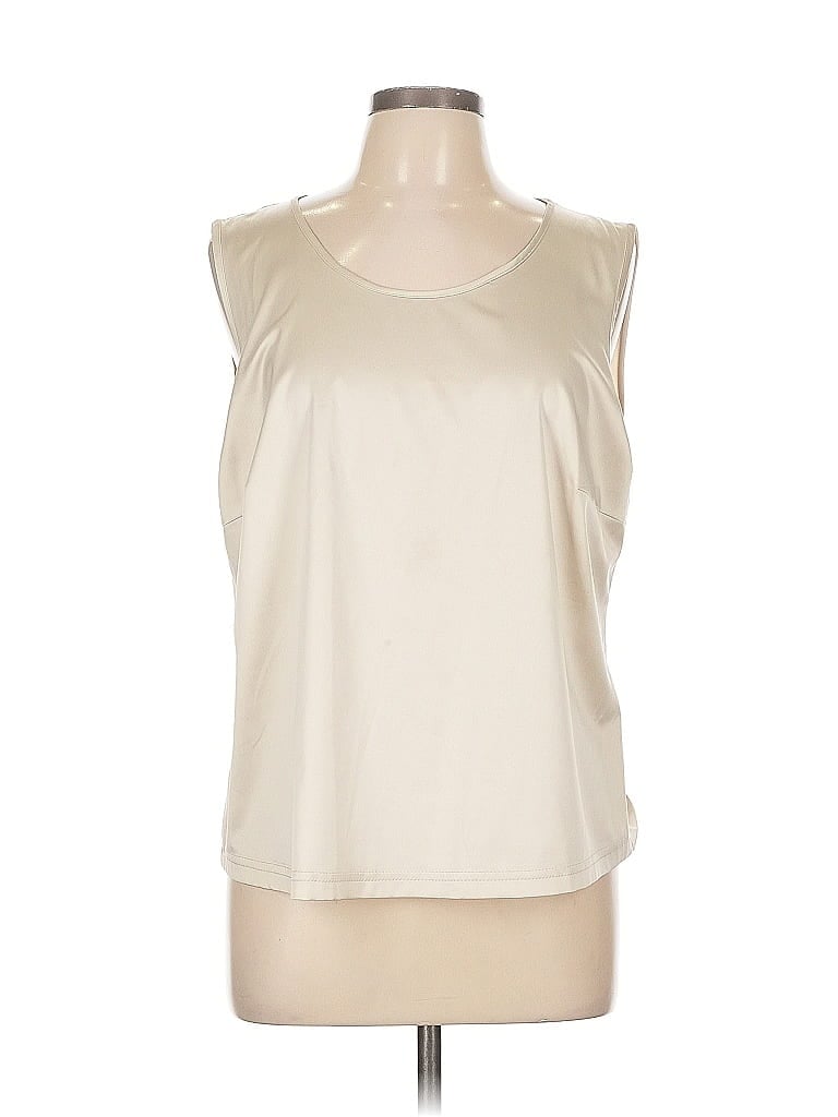 Pre-owned Basler Sleeveless Blouse In White