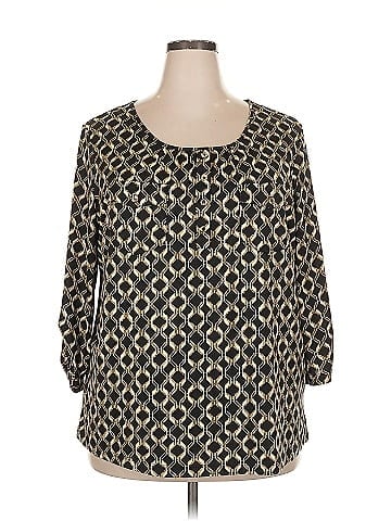 Perseption Concept 3/4 Sleeve Blouse (view 1)