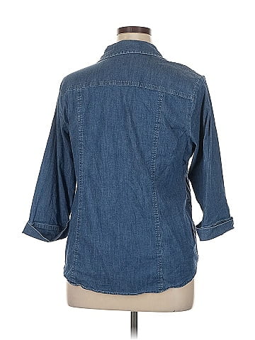 Anne Klein 3/4 Sleeve Button-Down Shirt (view 2)