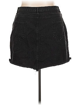 Unbranded Black Denim Skirt Size 3X
