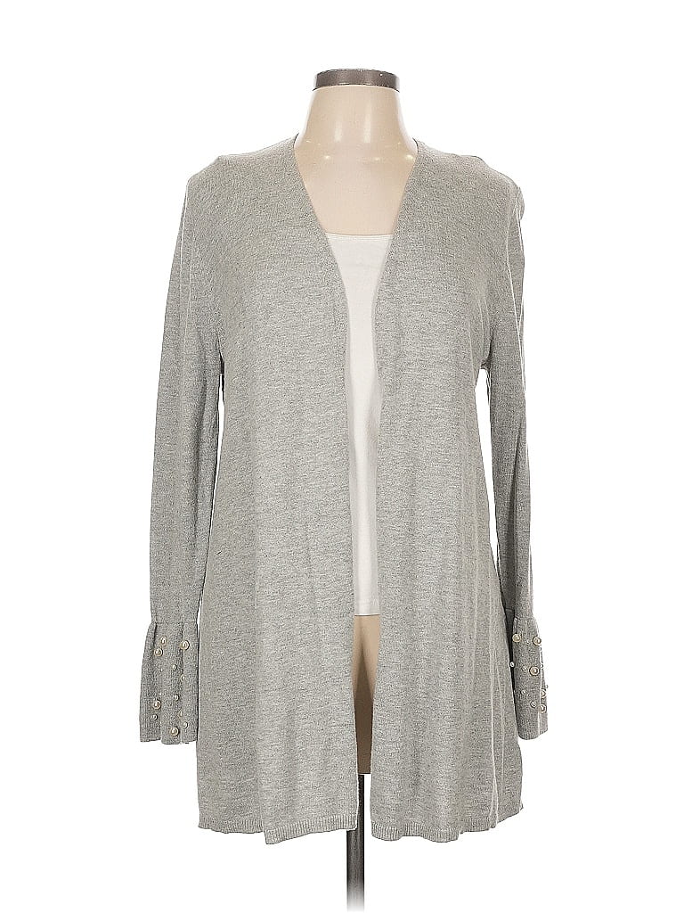 Pre-owned Lane Bryant Cardigan Sweater In Gray