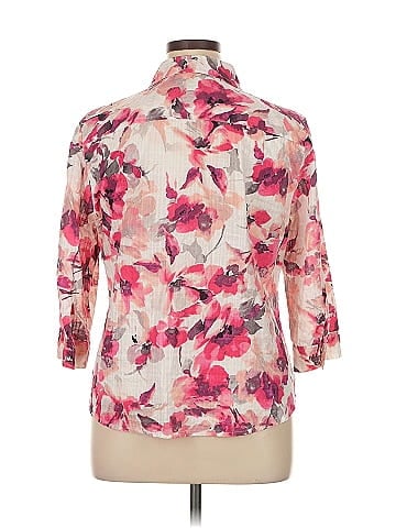 Karen Scott 3/4 Sleeve Button-Down Shirt (view 2)