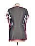 Unbranded 100% Polyester Gray Short Sleeve Blouse Size L - photo 4