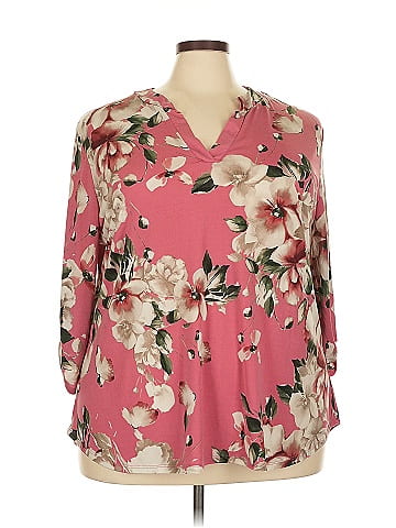 White Birch 3/4 Sleeve Blouse (view 1)