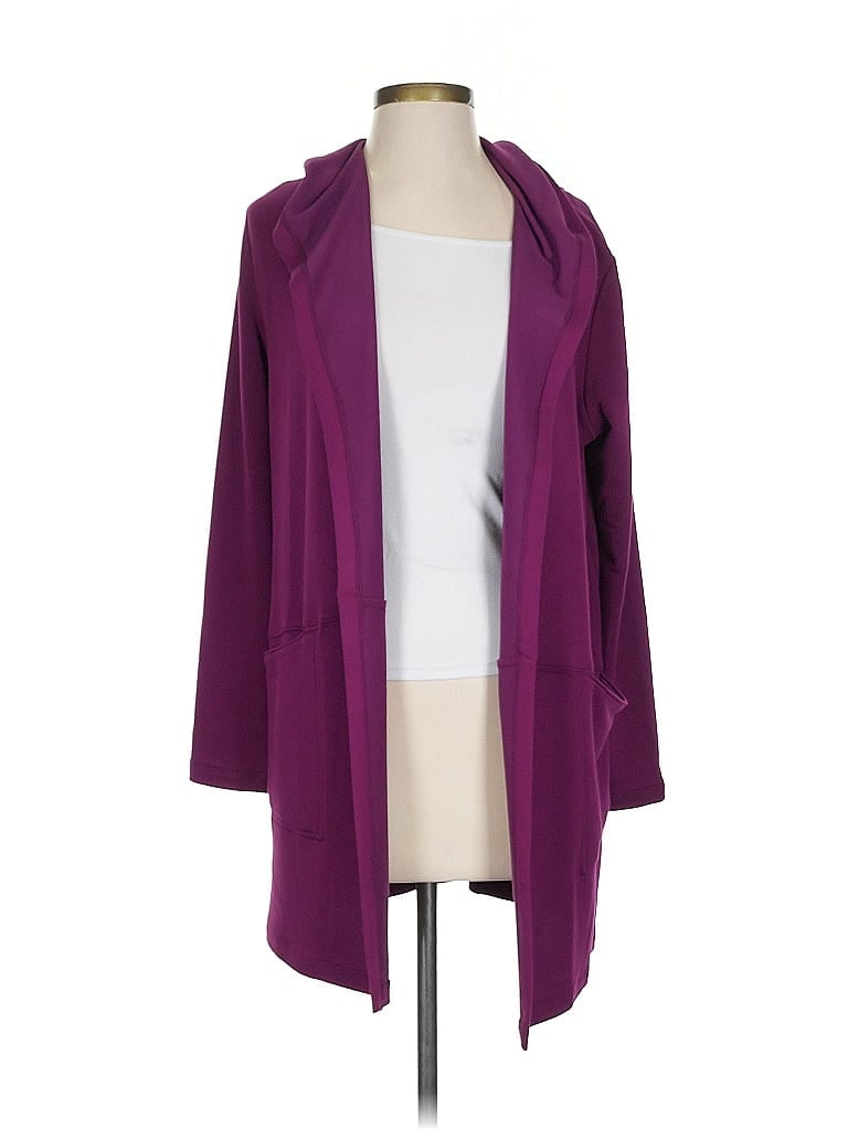 Pre-owned Skechers Cardigan Sweater In Purple