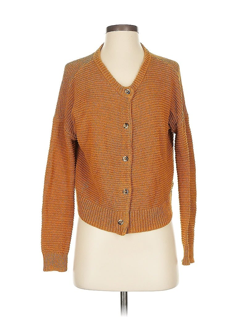 Pre-owned Madewell Cardigan Sweater In Orange
