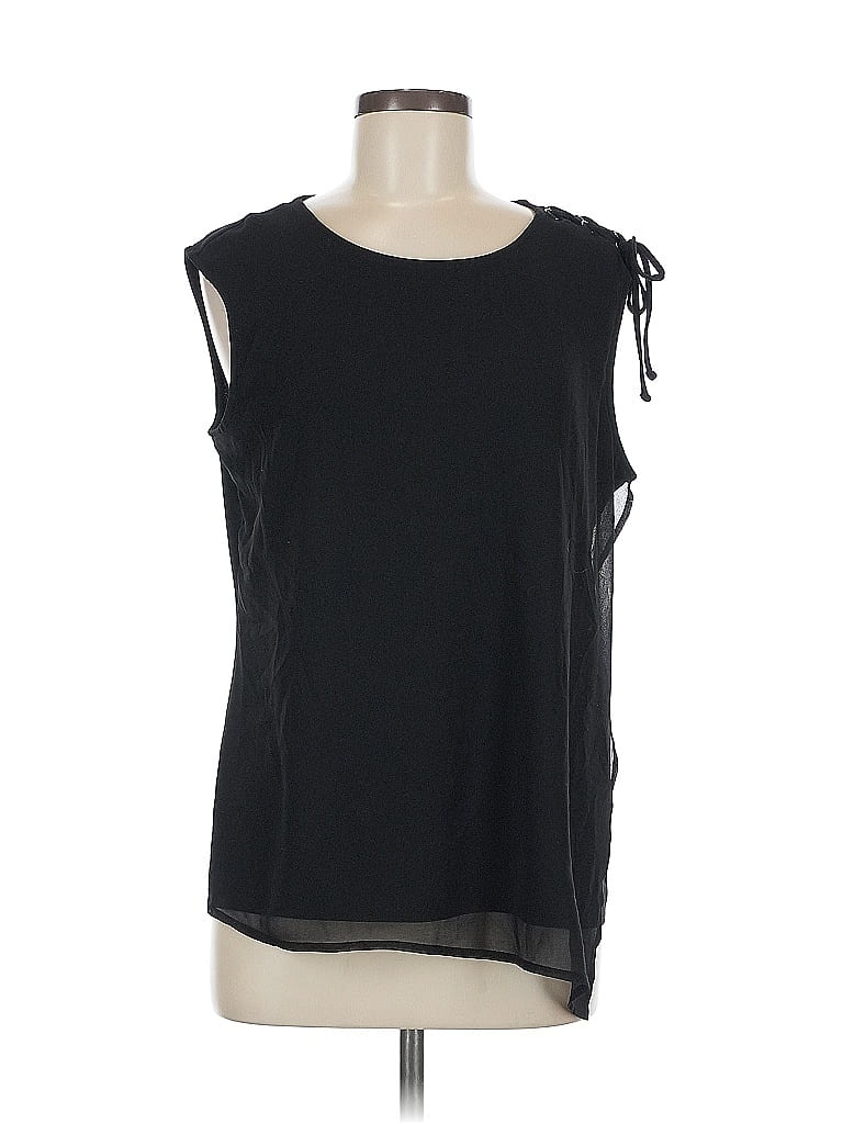 Pre-owned Dkny Sleeveless Blouse In Black