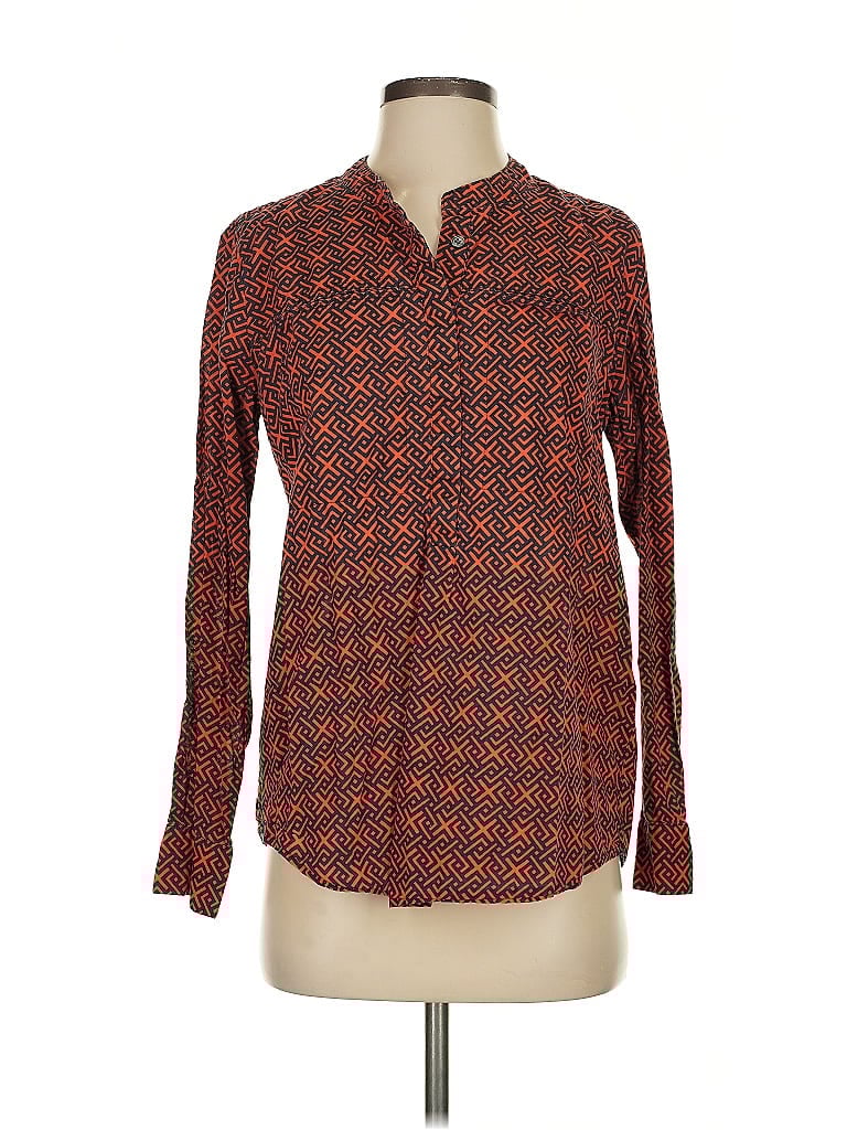 Pre-owned C. Wonder Long Sleeve Blouse In Brown