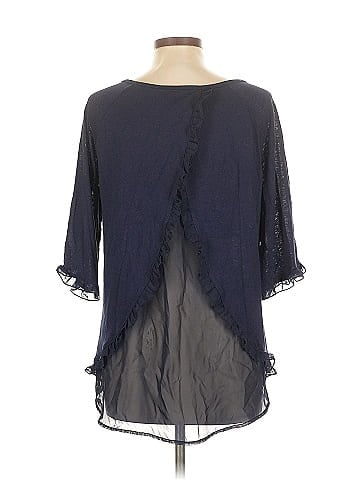 Soho JEANS NEW YORK & COMPANY 3/4 Sleeve Top (view 2)
