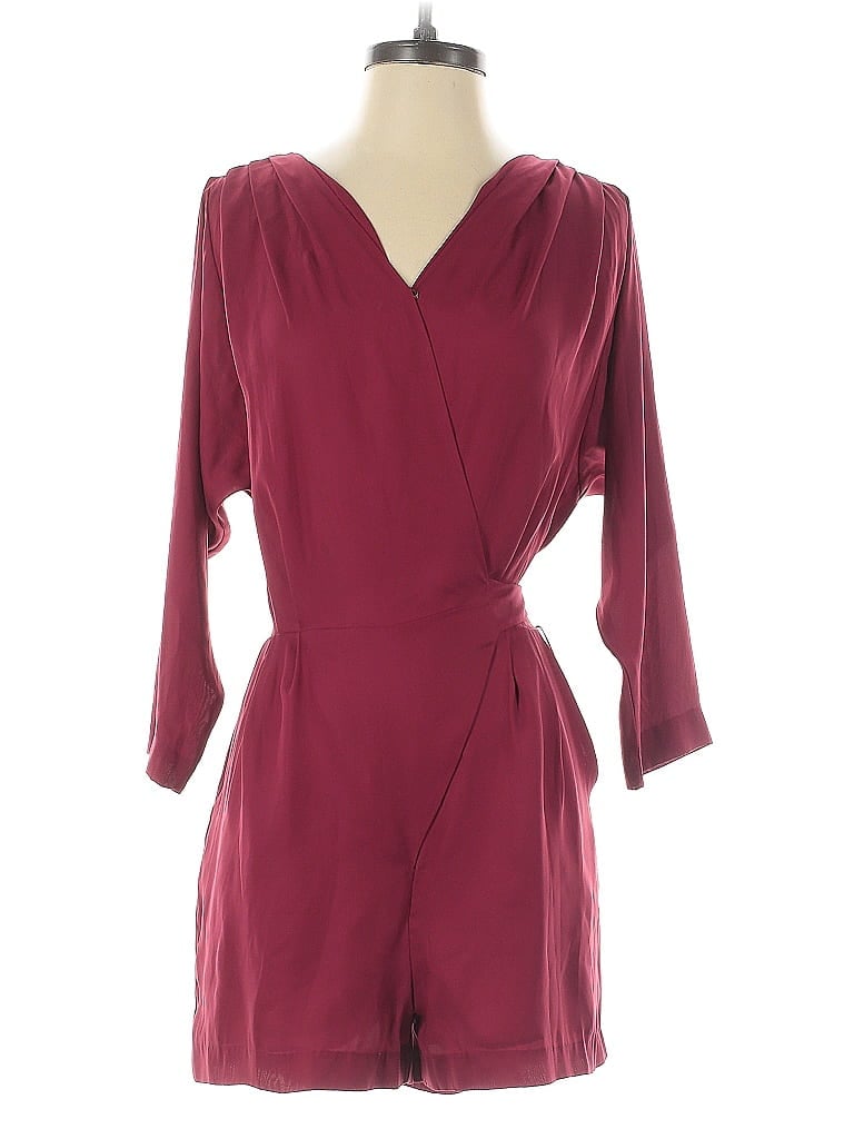 Pre-owned Bcbgeneration Romper In Burgundy