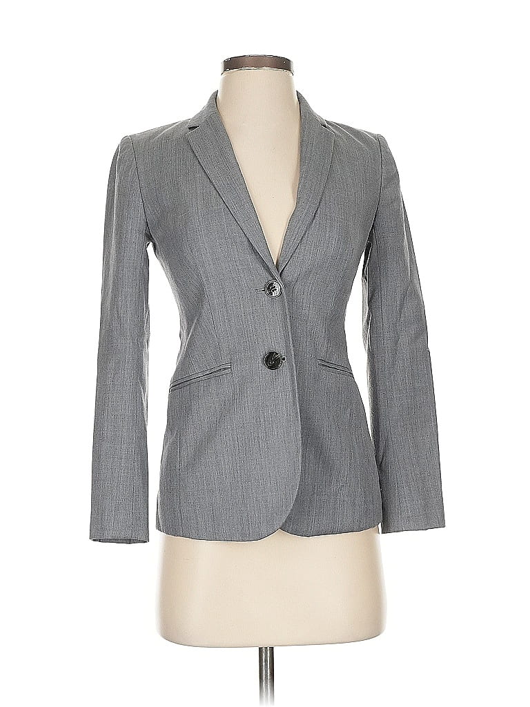 Pre-owned J.crew Factory Store Wool Blazer Jacket In Gray