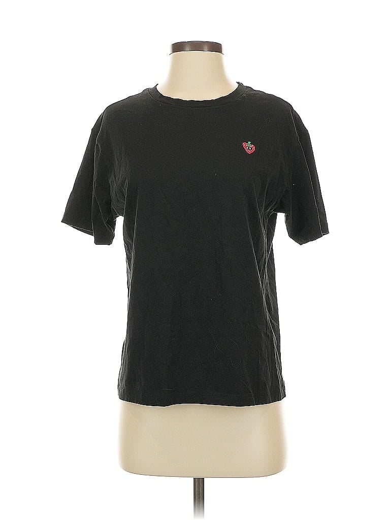 Pre-owned Victoria's Secret Pink Short Sleeve T-shirt In Black