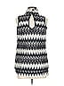 New Directions 100% Polyester Chevron-herringbone Gray Sleeveless Blouse Size L - photo 1