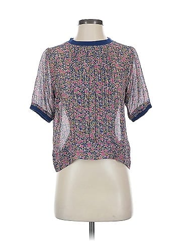 One Fine Day Short Sleeve Silk Top (view 1)