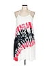 Peach Love Cream California 100% Rayon Tie-dye White Casual Dress Size L - photo 1