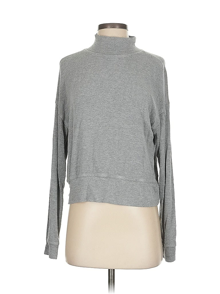 Pre-owned M Magaschoni Turtleneck Sweater In Gray