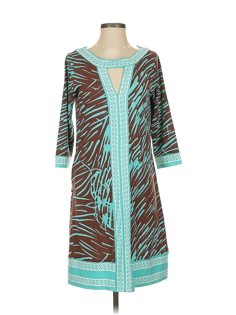 Pre-owned Tracy Negoshian Casual Dress In Blue