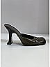 Prada 100% Leather Gray Green  Leather Embellished Mule/Clog Size EU 37 1/2 - photo 11