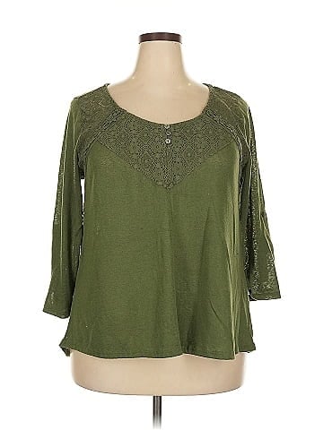 Signature Studio 3/4 Sleeve Top (view 1)