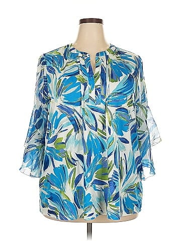 Perseption Concept 3/4 Sleeve Blouse (view 1)
